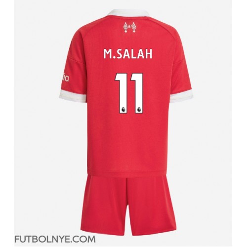 Camiseta Liverpool Mohamed Salah #11 Primera Equipación para niños 2025-26 manga corta (+ pantalones cortos)
